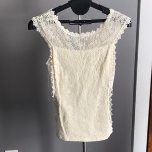 Express blouse - size small - cream color